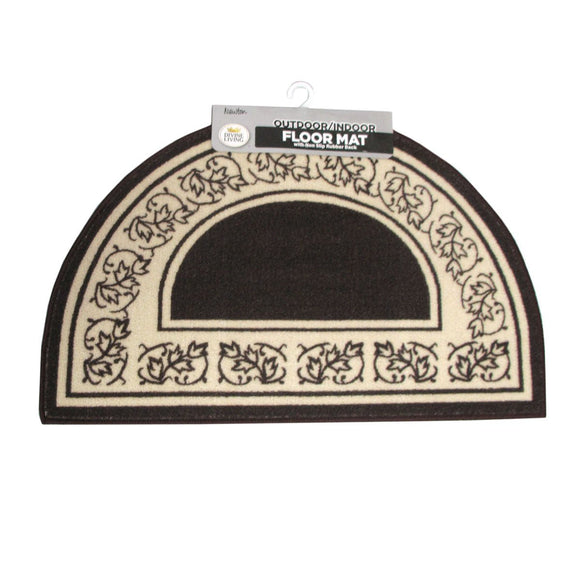 Newton Half Moon Floor Mat 50 x 80cm Coffee - RnR Galore