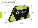 NOOYAH Bike GREY Travel Case Bike Bag Shell EVA Tough material MTB Mountain Bike Road Bike TT 700c Gravel Bike Ebike 29er etc - BK007S - RnR Galore