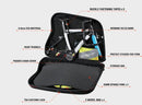 NOOYAH Bike Hard Shell Travel Case EVA Mountain MTB ebike Road Bike 700c Gravel Bike Tourer - BK002 in Black - RnR Galore