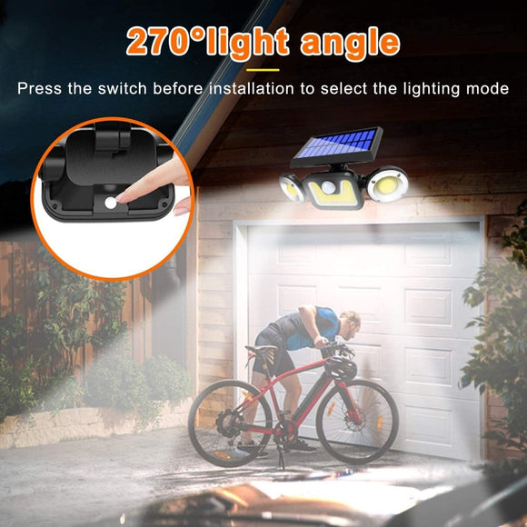 Outdoor Solar Lights with 3 Adjustable Head for Porch Garden Patio - RnR Galore