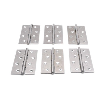 Pack of 6 Hinge 3.5 Inch Stainless Steel Door Hinges Cabinet Door Hinges Furniture - RnR Galore