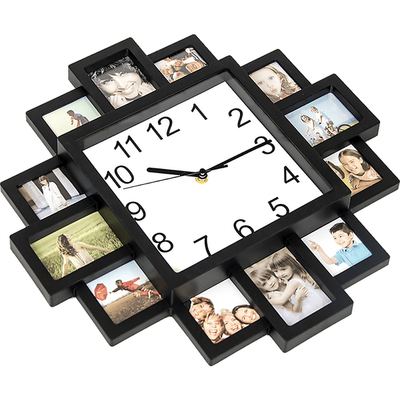 Photo Frame Clock Picture Collage 12Picture Display Photowall - RnR Galore