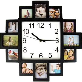 Photo Frame Clock Picture Collage 12Picture Display Photowall - RnR Galore