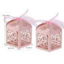 Pink Dove Bird Heart Baby Birth naming Ceremony Bomboniere Favor Lolly Gift Card Box - 10 Pack - RnR Galore
