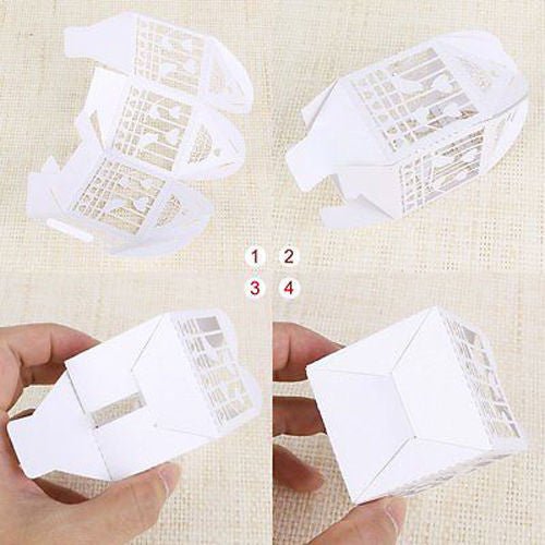 Pink Dove Bird Heart Baby Birth naming Ceremony Bomboniere Favor Lolly Gift Card Box - 10 Pack - RnR Galore
