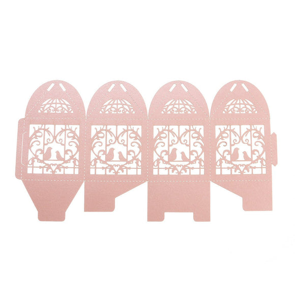 Pink Dove Bird Heart Baby Birth naming Ceremony Bomboniere Favor Lolly Gift Card Box - 10 Pack - RnR Galore