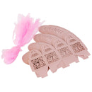 Pink Dove Bird Heart Baby Birth naming Ceremony Bomboniere Favor Lolly Gift Card Box - 10 Pack - RnR Galore