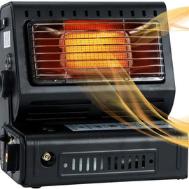 Portable Butane Gas Heater Camping Camp Tent Outdoor Hiking Camper Survival Black - RnR Galore