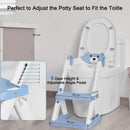 Potty Training Seat Ladder, Kids Boys Girls, Blue - RnR Galore