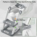 Potty Training Seat Ladder, Kids Boys Girls, Grey - RnR Galore