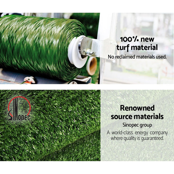 Prime Turf 2x5m Artificial Grass Synthetic Fake 10SQM Turf Lawn 17mm Tape - RnR Galore