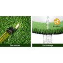 Prime Turf Artificial Grass 2mx5m 10mm Synthetic Fake Lawn Turf Plant Plastic Olive - RnR Galore
