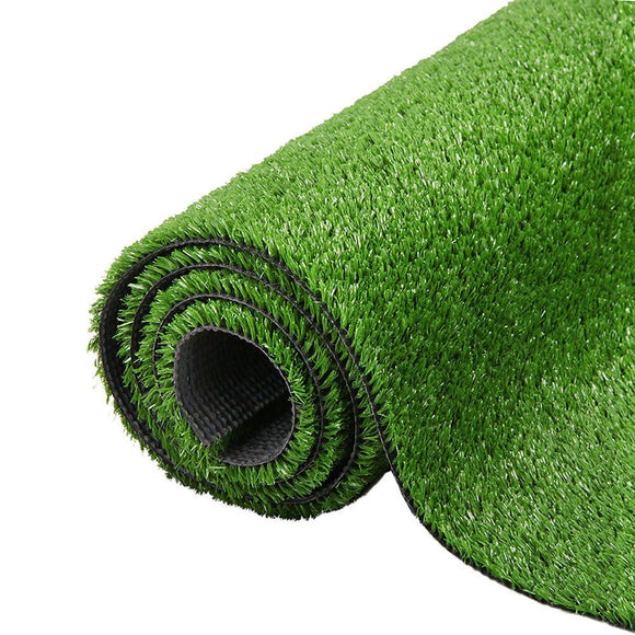 Prime Turf Artificial Grass 2mx5m 10mm Synthetic Fake Lawn Turf Plant Plastic Olive - RnR Galore