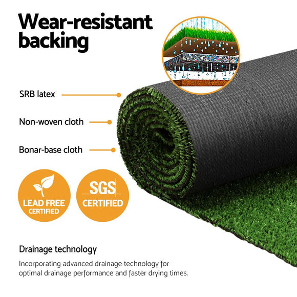 Prime Turf Artificial Grass Synthetic 20 SQM Fake Lawn 17mm 1X10M - RnR Galore