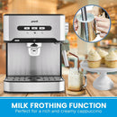 Pronti 1.6L Automatic Coffee Espresso Machine with Steam Frother - RnR Galore