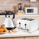 Pronti 1.7l Rose Trim Collection Kettle - White - RnR Galore