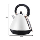 Pronti 1.7l Rose Trim Collection Kettle - White - RnR Galore