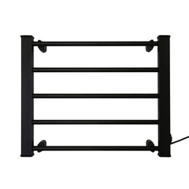 Pronti Heated Towel Rack Electric Bathroom Towel Rails Warmer Ev - 90 - black - RnR Galore
