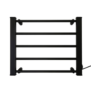 Pronti Heated Towel Rack Electric Bathroom Towel Rails Warmer Ev - 90 - black - RnR Galore