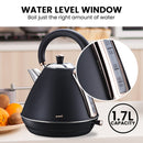 Pronti Toaster, Kettle & Coffee Machine Breakfast Set - Black - RnR Galore