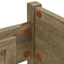 Queen Size Bed Frame Natural Wood like MDF in Oak Colour - RnR Galore