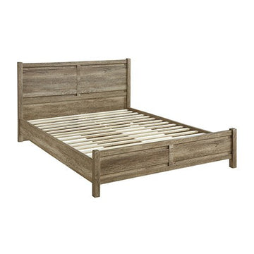 Queen Size Bed Frame Natural Wood like MDF in Oak Colour - RnR Galore