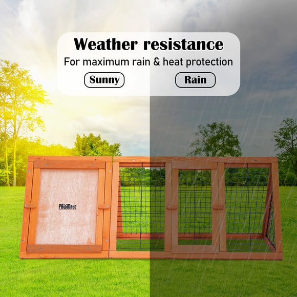Rabbit Hutch Chicken Coop 118 x 50 x 45cm Triangle Cage Run Ester - RnR Galore