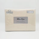 Renee Taylor 1500 Thread Count Pure Soft Cotton Blend Flat & Fitted Sheet Set Ivory King - RnR Galore