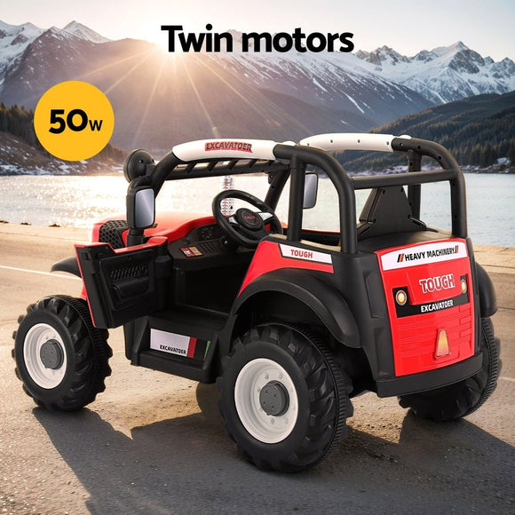 Rigo Kids Electric Ride On Car Off Road Jeep Remote 12V Red - RnR Galore