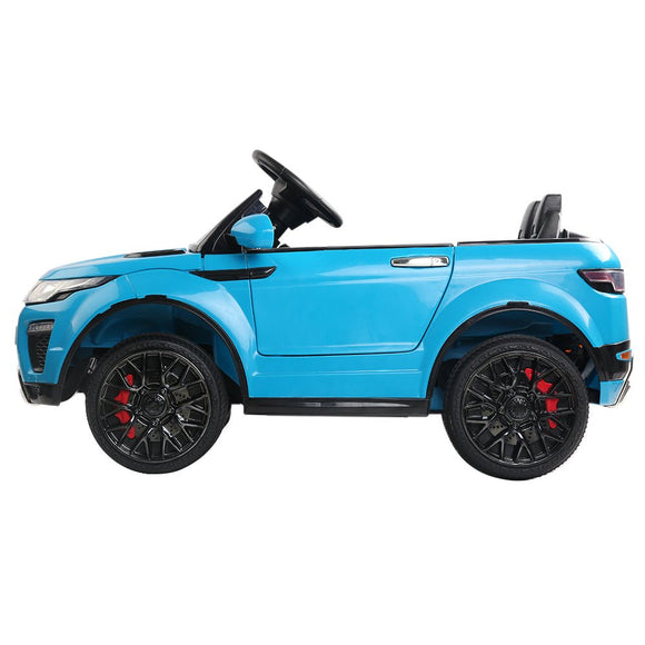 Rigo Kids Electric Ride On Car SUV Range Rover - inspired Toy Cars Remote 12V Blue - RnR Galore