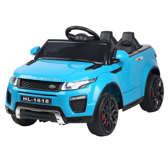 Rigo Kids Electric Ride On Car SUV Range Rover - inspired Toy Cars Remote 12V Blue - RnR Galore