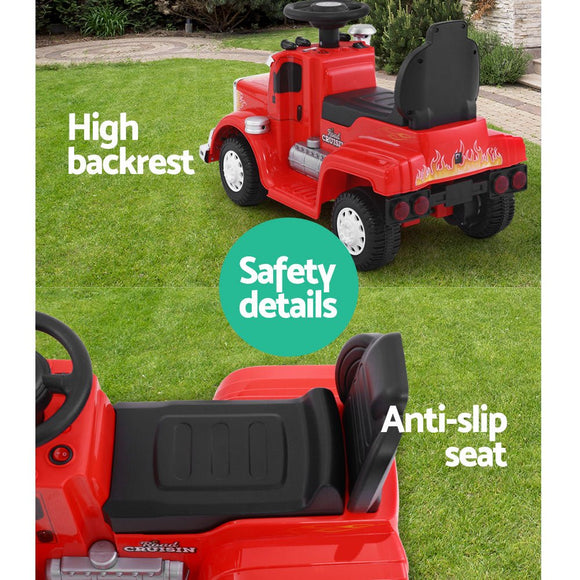 Rigo Kids Electric Ride On Car Truck Motorcycle Motorbike Toy Cars 6V Red - RnR Galore