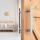 Round 300mm Stainless Steel Push Pull Door Handle for Wood Glass - RnR Galore