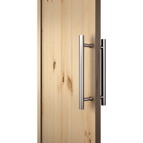 Round 300mm Stainless Steel Push Pull Door Handle for Wood Glass - RnR Galore
