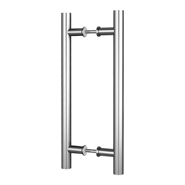 Round 300mm Stainless Steel Push Pull Door Handle for Wood Glass - RnR Galore