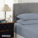 Royal Comfort 1500 Thread Count Cotton Rich Sheet Set 3 Piece Ultra Soft Bedding - Double - Indigo - RnR Galore