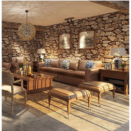 Rustic Rock Brick Wallpaper - RnR Galore