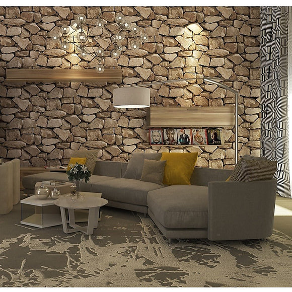 Rustic Rock Brick Wallpaper - RnR Galore