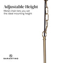 Sarantino Black and Gold Pendant Light - RnR Galore