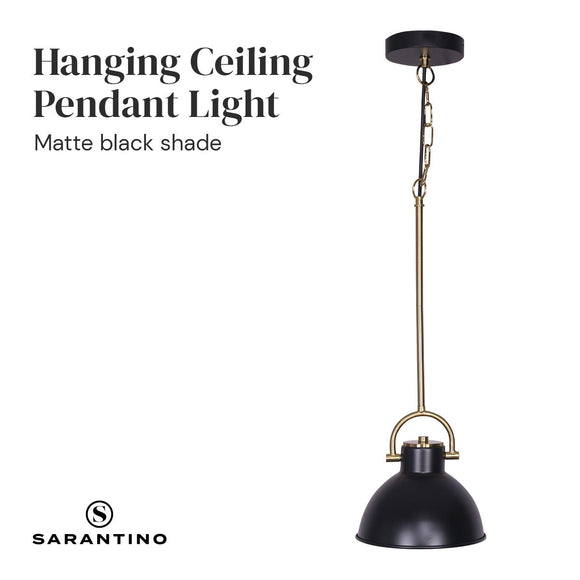 Sarantino Black and Gold Pendant Light - RnR Galore