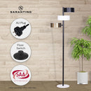 Sarantino Metal Floor Lamp with 3 Swirl Shades - RnR Galore