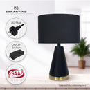 Sarantino Metal Table Lamp in Black and Gold - RnR Galore