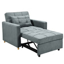Sarantino Suri 3 - in - 1 Convertible Sofa Chair Bed - Airforce Blue - RnR Galore