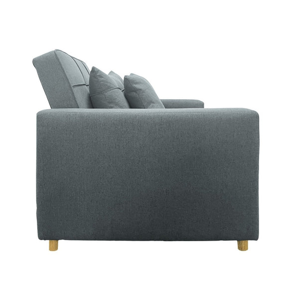 Sarantino Suri 3 - in - 1 Convertible Sofa Chair Bed - Airforce Blue - RnR Galore