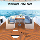 Seamanship EVA Foam Boat Flooring Mat Decking Sheet 240x90x0.6cm Dark Brown - RnR Galore