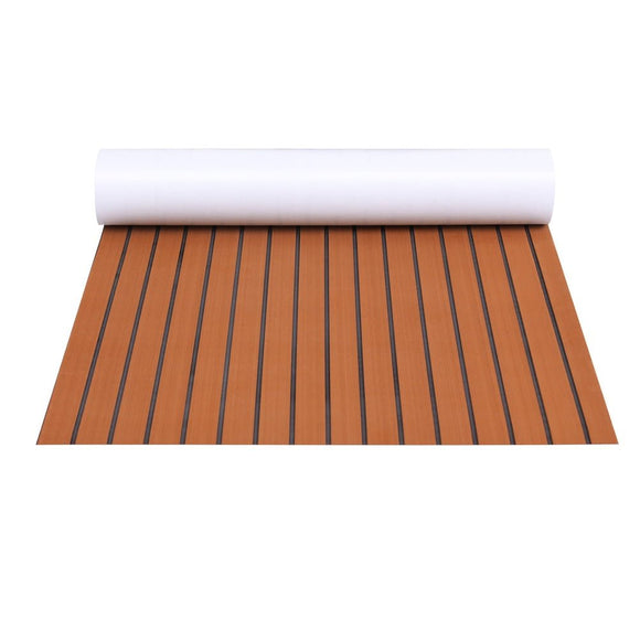 Seamanship EVA Foam Boat Flooring Mat Decking Sheet 240x90x0.6cm Dark Brown - RnR Galore