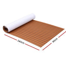 Seamanship EVA Foam Boat Flooring Mat Decking Sheet 240x90x0.6cm Dark Brown - RnR Galore