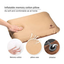 Self Inflating Camping Pillow with Ergonomic 3D Support - Gold - RnR Galore