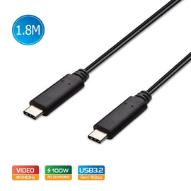 Simplecom CA519 USB - C to USB - C Cable USB 3.2 Gen1 5A 100W PD 4K@60Hz 1.8M - RnR Galore