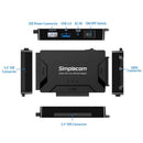 Simplecom SA492 USB 3.0 to 2.5/3.5/5.25 inch SATA IDE Adapter with Power Supply - RnR Galore